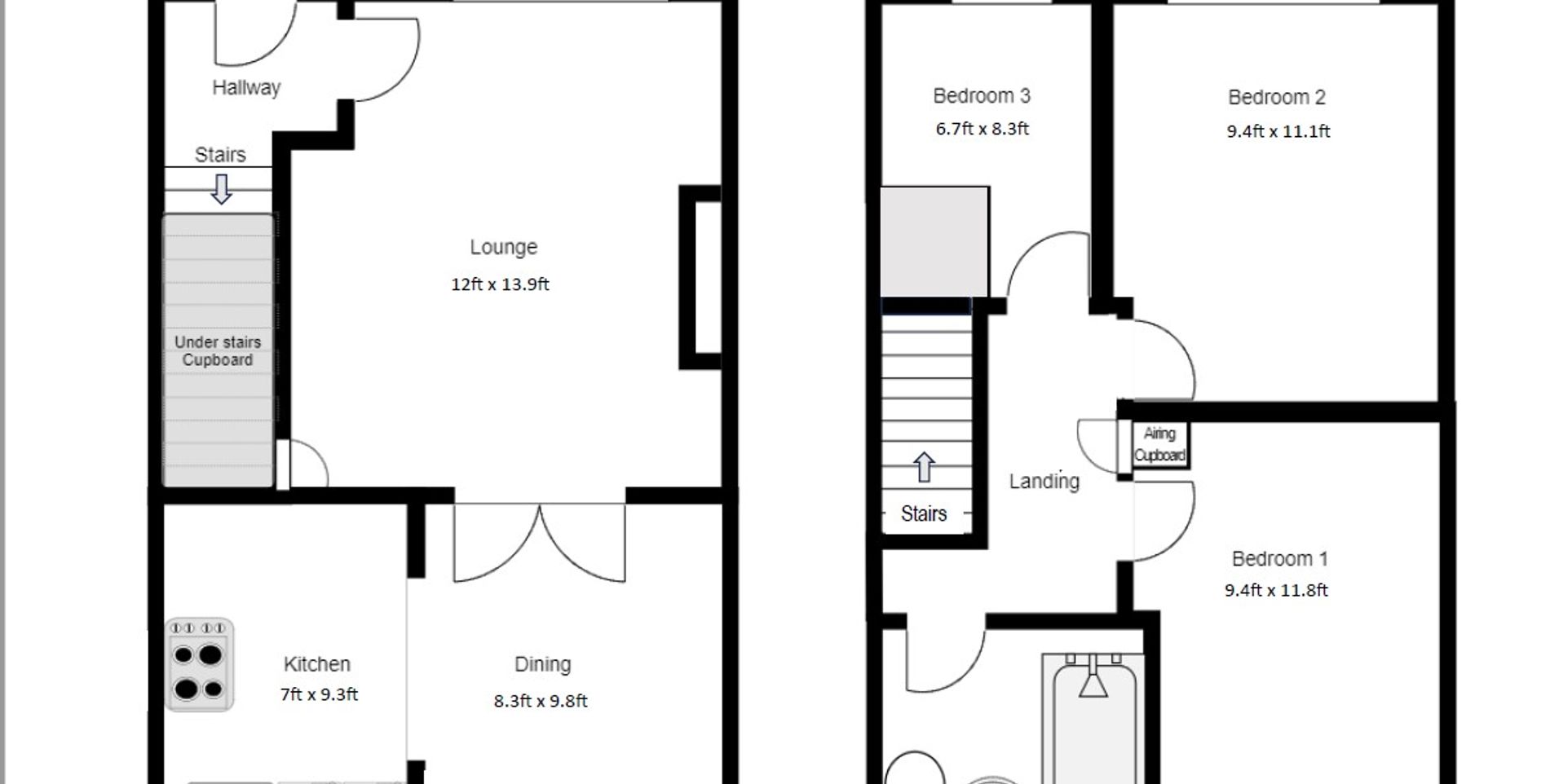 ME5 7NE 3 bedroom house in Chatham Medway Share to Buy