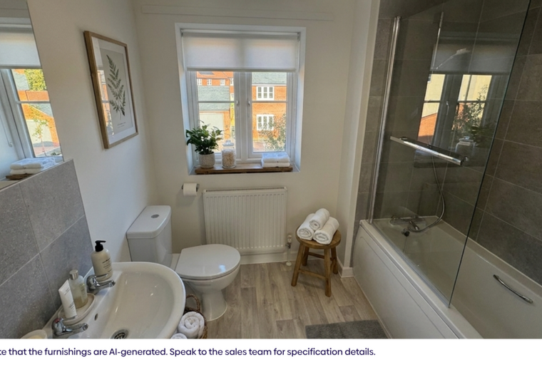 A bathroom with a bathtub, a toilet, and a sink.